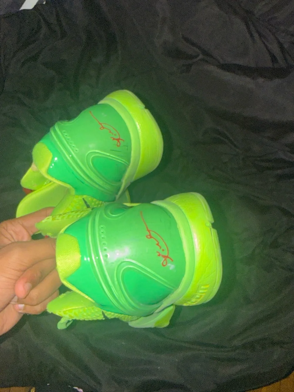 Nike Neon Green & Red Athletic Blazer-Style Shoes